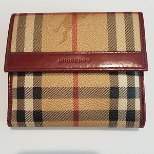 Burberry compact wallet, authentic
